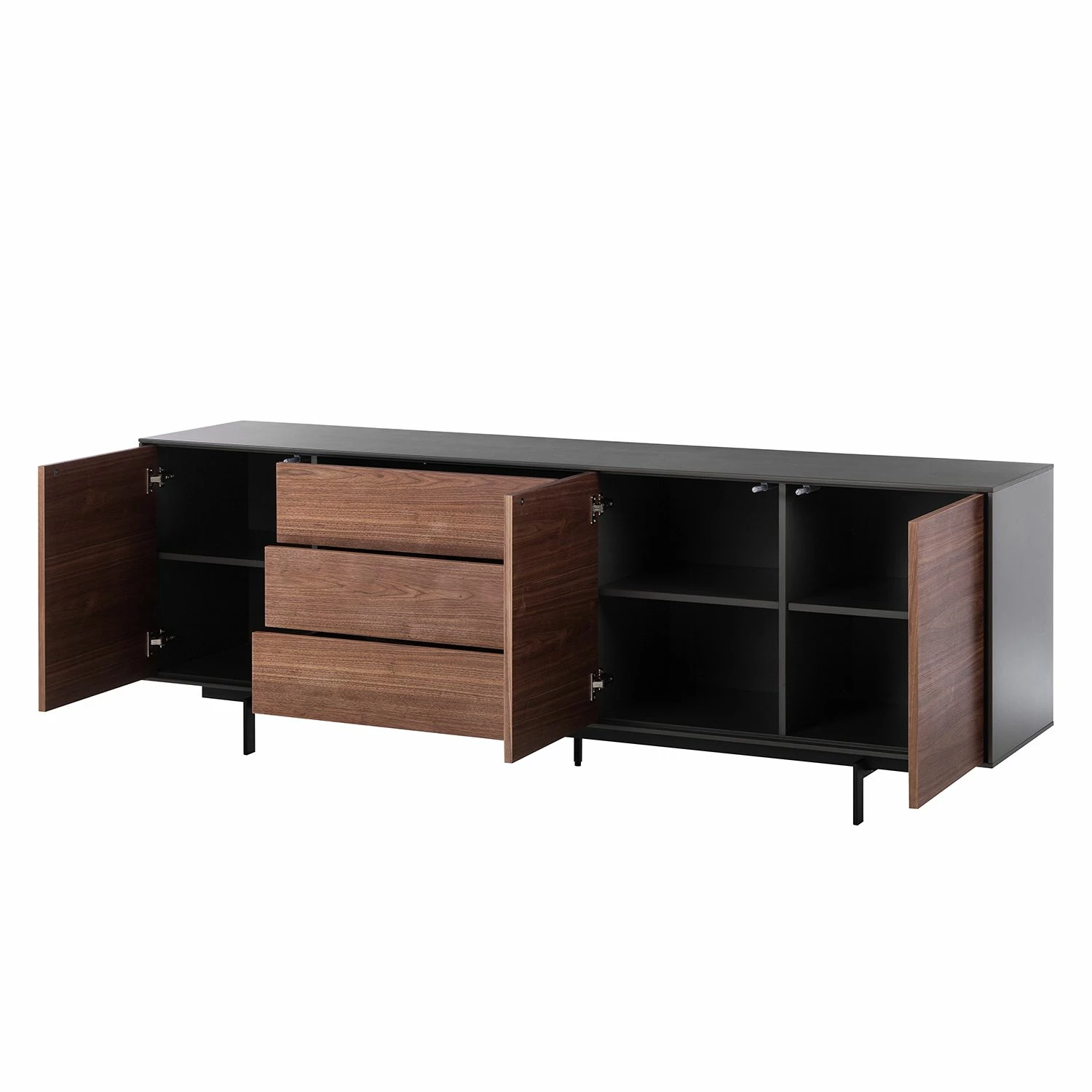 Eva Padberg Collection Sideboard Payara - Echtholzfurnier - Walnuss / Anthrazit 6 Eva Padberg Collection Sideboard Payara - Echtholzfurnier - Walnuss / Anthrazit – Bild 6