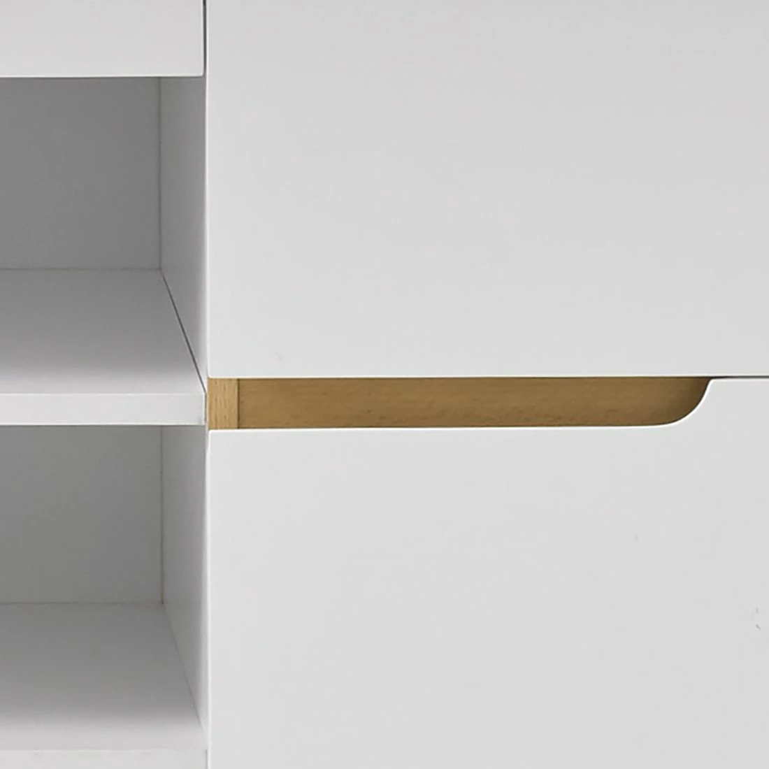 Mørteens TV-Lowboard Tenabo - Matt Weiß / Asteiche 8 Mørteens TV-Lowboard Tenabo - Matt Weiß / Asteiche – Bild 8