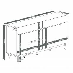 Mørteens Sideboard Tenabo - Matt Weiß / Asteiche 13 Mørteens Sideboard Tenabo - Matt Weiß / Asteiche -Wohnzimmermöbel boutique en ligne sideboard tenabo ii matt weiss asteiche 5237872