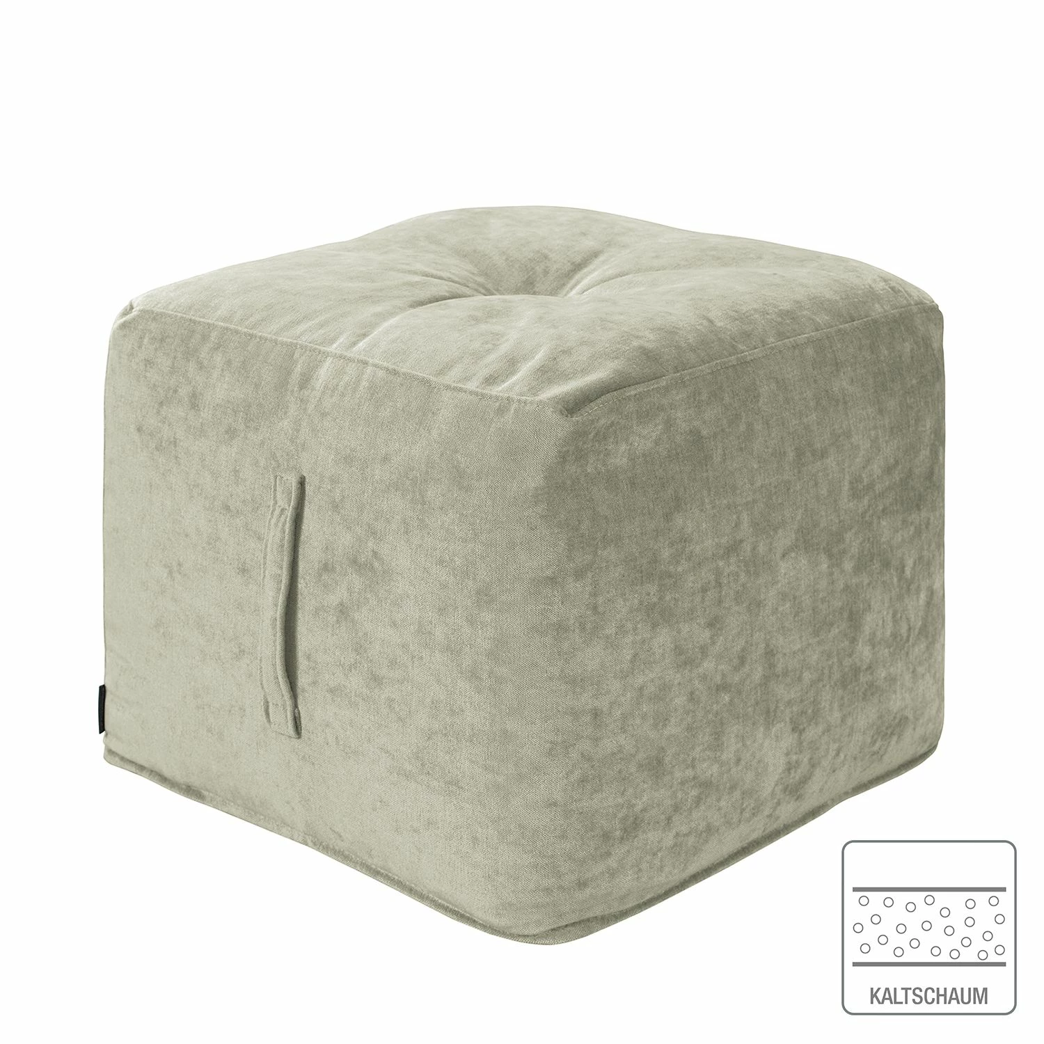 Says Who Sitzwürfel Piton Samt - Grau 2 Says Who Sitzwürfel Piton Samt - Grau – Bild 2