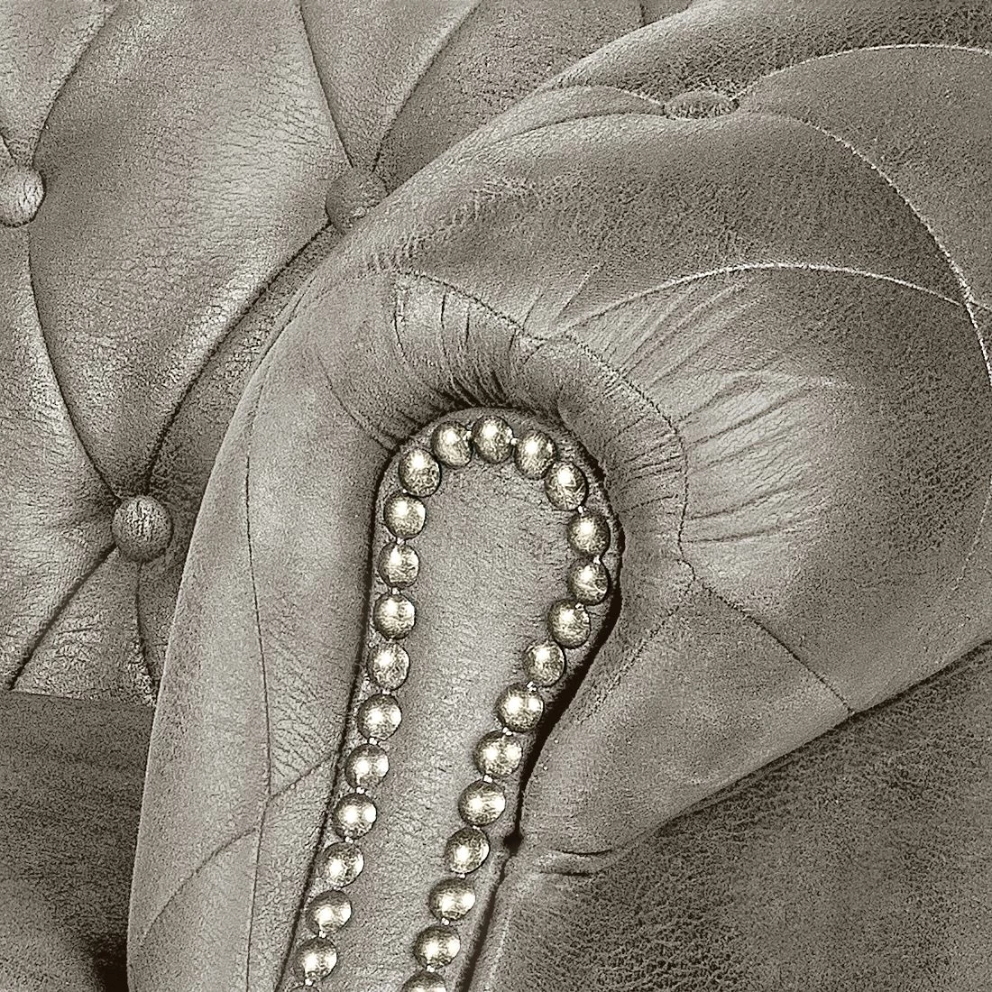 Ars manufacti Sofa Benavente (2-Sitzer) - Antiklederoptik Silber 5 Ars manufacti Sofa Benavente (2-Sitzer) - Antiklederoptik Silber – Bild 5