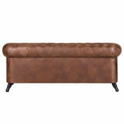 Ars manufacti Sofa Benavente (3-Sitzer) - Antiklederoptik Braun -Wohnzimmermöbel boutique en ligne sofa benavente 3 sitzer antiklederlook braun 405744