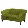 Jack & Alice Sofa Benavente I (2-Sitzer) Microfaser - Grasgrün