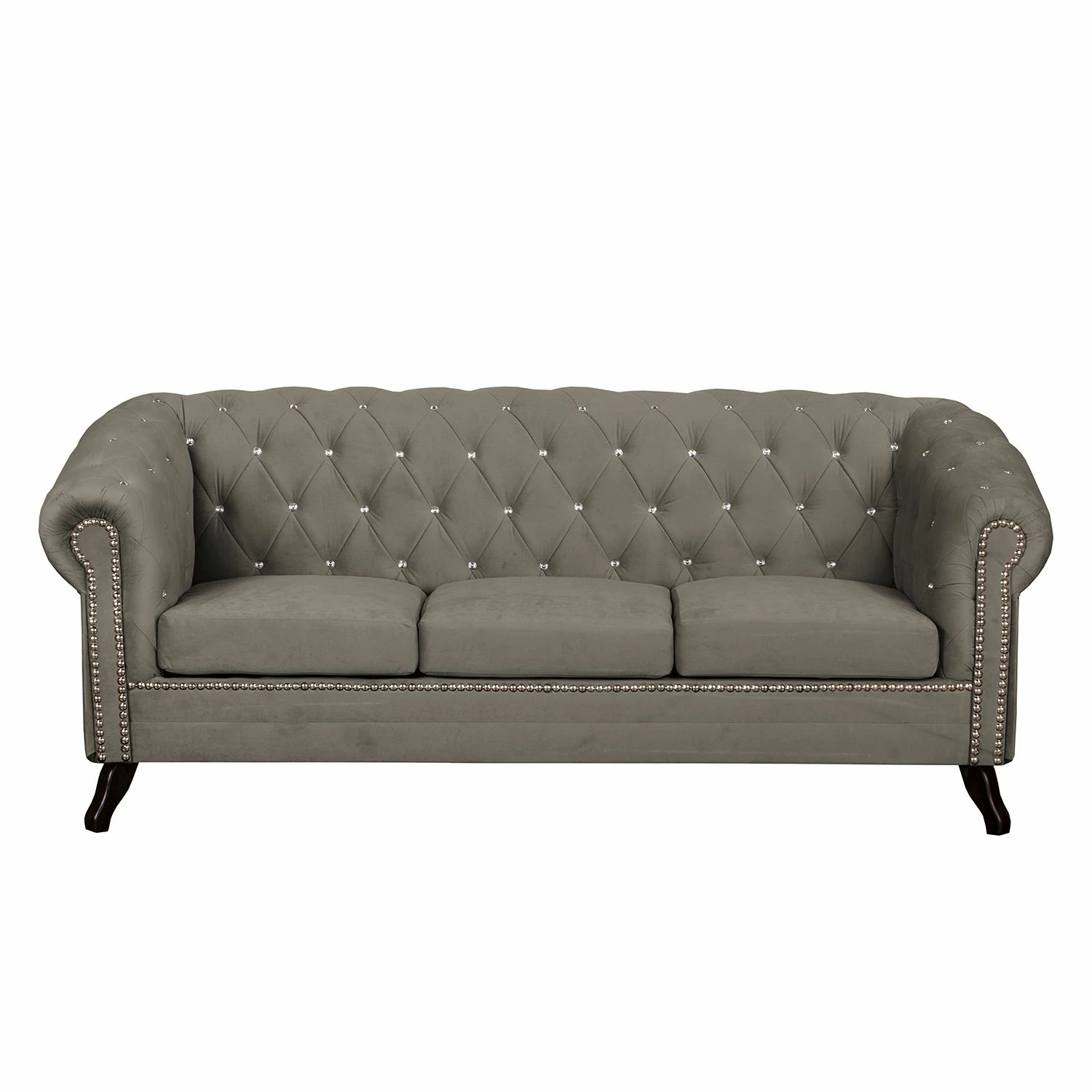 Jack & Alice Sofa Benavente I (3-Sitzer) Microfaser - Steingrau 3 Jack & Alice Sofa Benavente I (3-Sitzer) Microfaser - Steingrau – Bild 3