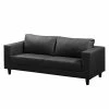 Ars manufacti Sofa Bexwell I (3-Sitzer) - Kunstleder Madara: Schwarz