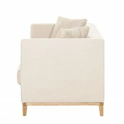 Jack & Alice Sofa Blomma (3-Sitzer) - Webstoff Beige - Gestell: Eichefarbig 15 Jack & Alice Sofa Blomma (3-Sitzer) - Webstoff Beige - Gestell: Eichefarbig -Wohnzimmermöbel boutique en ligne sofa blomma 3 sitzer webstoff beige gestell eichefarbig 4833248