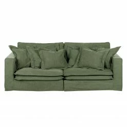 Maison Belfort Sofa Coral Beach (3-Sitzer) Webstoff - Olivgrün -Wohnzimmermöbel boutique en ligne sofa coral beach 3 sitzer webstoff olivgruen 3663509