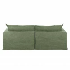 Maison Belfort Sofa Coral Beach (3-Sitzer) Webstoff - Olivgrün -Wohnzimmermöbel boutique en ligne sofa coral beach 3 sitzer webstoff olivgruen 3663517