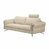 Loftscape Sofa Enrico (2,5-Sitzer) - Webstoff Beige - Mit 1 Kopfstütze