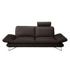 Fredriks Sofa Enzo (2,5-Sitzer) Echtleder Mocca - Kopfstütze verstellbar -Wohnzimmermöbel boutique en ligne sofa enzo 2 5 sitzer echtleder mocca mit 1 kopfstuetze 3704261 1