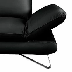 Fredriks Sofa Enzo (2,5-Sitzer) Echtleder Schwarz - Kopfstütze verstellbar -Wohnzimmermöbel boutique en ligne sofa enzo 2 5 sitzer echtleder schwarz 420982