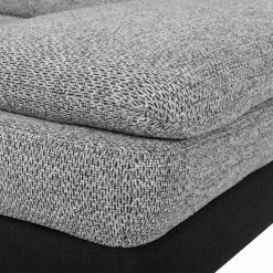 Loftscape Sofa Felipa (2-Sitzer) - Webstoff Schwarz/Strukturstoff Grau -Wohnzimmermöbel boutique en ligne sofa felipa 2 sitzer webstoff schwarz strukturstoff grau 683926