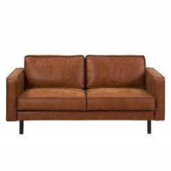 Ars manufacti 2-Sitzer Sofa FORT DODGE - Antiklederlook - Microfaser Yaka: Cognac -Wohnzimmermöbel boutique en ligne sofa fort dodge 2 sitzer antiklederlook cognac 4669852