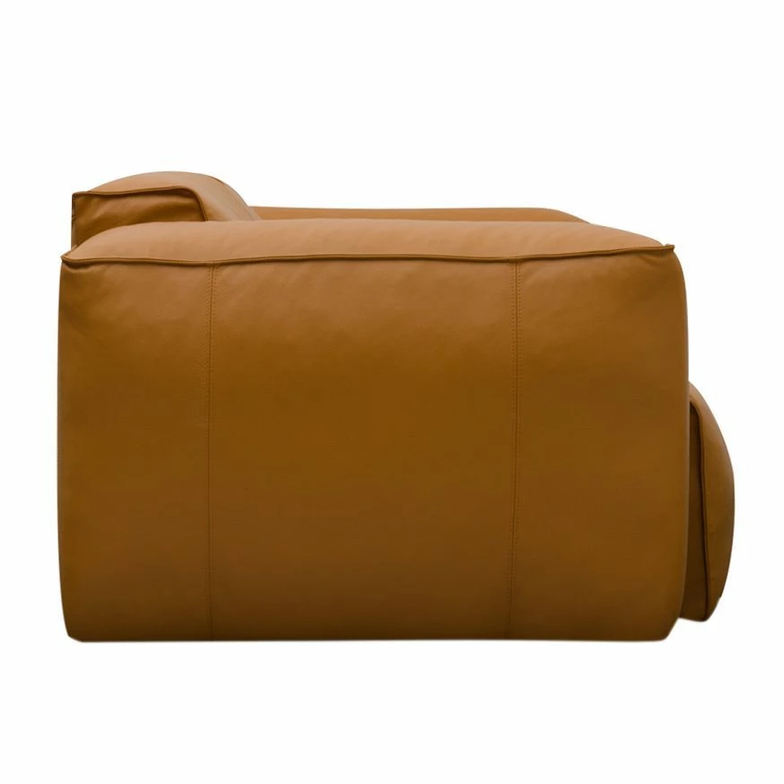 Studio Copenhagen 3-Sitzer Sofa HUDSON - Echtleder Neka: Cognac 5 Studio Copenhagen 3-Sitzer Sofa HUDSON - Echtleder Neka: Cognac – Bild 5