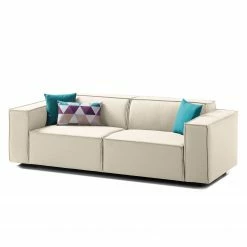 Sofa Kinx (2,5-Sitzer) Webstoff - Webstoff Osta: Altweiß - Keine Funktion