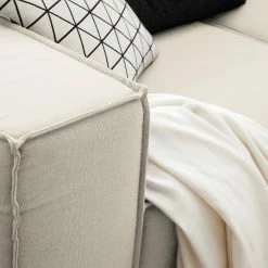 Sofa Kinx (3-Sitzer) Webstoff - Webstoff Osta: Altweiß -Wohnzimmermöbel boutique en ligne sofa kinx 3 sitzer webstoff stoff osta altweiss 4648012