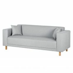 Sofa KiYDOO relax (3-Sitzer) Webstoff - Silber