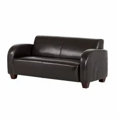 Maison Belfort Sofa La Habana (2-Sitzer) - Bycast-Kunstleder Dunkelbraun