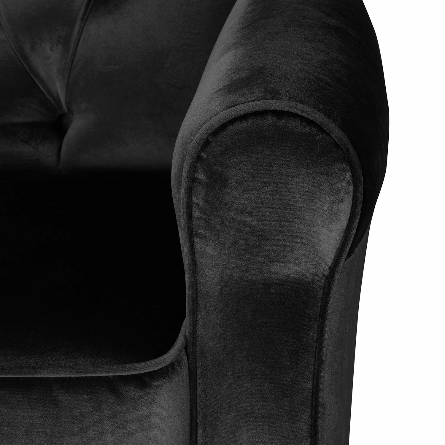 Maison Belfort Sofa Luro (2-Sitzer) Samt - Schwarz 5 Maison Belfort Sofa Luro (2-Sitzer) Samt - Schwarz – Bild 5