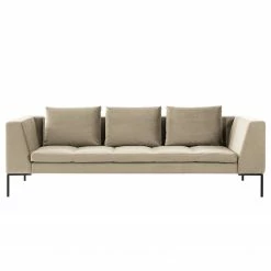 Studio Copenhagen Sofa Madison (3-Sitzer) Samt - Samt Shyla: Beige -Wohnzimmermöbel boutique en ligne sofa madison 3 sitzer samt stoff shyla beige 5107944