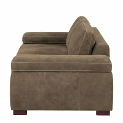 Ars Natura Sofa Maine (2-Sitzer) Echtleder - Cappuccino -Wohnzimmermöbel boutique en ligne sofa maine 2 sitzer echtleder cappuccino 4479384