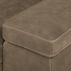 Ars Natura Sofa Maine (3-Sitzer) Echtleder - Cappuccino -Wohnzimmermöbel boutique en ligne sofa maine 3 sitzer echtleder cappuccino 4479904