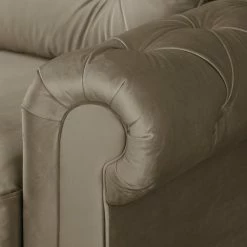 Velvet Studio Sofa Marau (3-Sitzer) - Latte Macchiato -Wohnzimmermöbel boutique en ligne sofa marau 3 sitzer samt latte macchiato 4915128 1