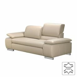 Fredriks Sofa Masca (2-Sitzer) - Echtleder Beige