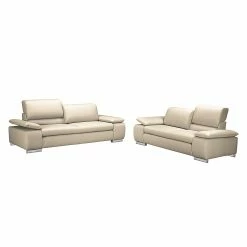 Fredriks Sofa Masca (2-Sitzer) - Kunstleder Taupe -Wohnzimmermöbel boutique en ligne sofa masca 2 sitzer kunstleder taupe 513968