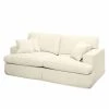 Maison Belfort Sofa Mormès (2,5-Sitzer) -Webstoff - Creme