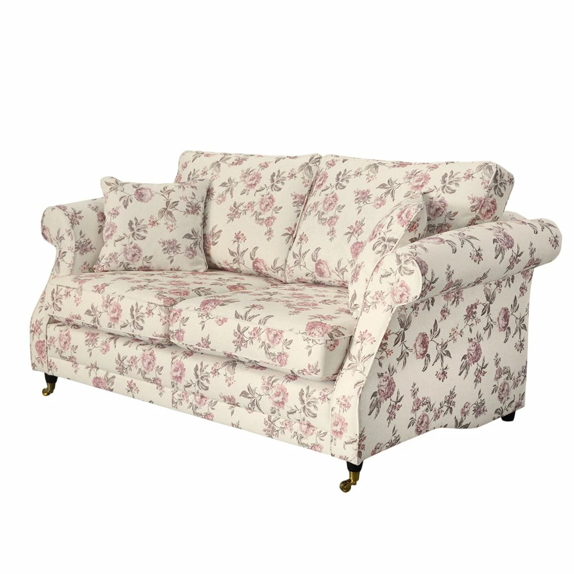 Maison Belfort Sofa Rosehearty (2-Sitzer) - Webstoff - Creme / Rose 1 Maison Belfort Sofa Rosehearty (2-Sitzer) - Webstoff - Creme / Rose