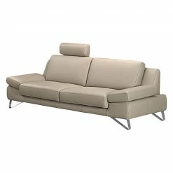 Loftscape Sofa Silvano (2,5-Sitzer) - Kunstleder Taupe - Keine Funktion -Wohnzimmermöbel boutique en ligne sofa silvano 2 5 sitzer kunstleder taupe 443820