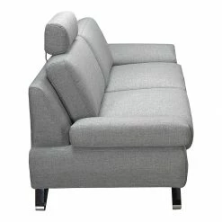 Loftscape Sofa Silvano (2,5-Sitzer) Webstoff Grau - Keine Funktion -Wohnzimmermöbel boutique en ligne sofa silvano 2 5 sitzer webstoff grau 442577