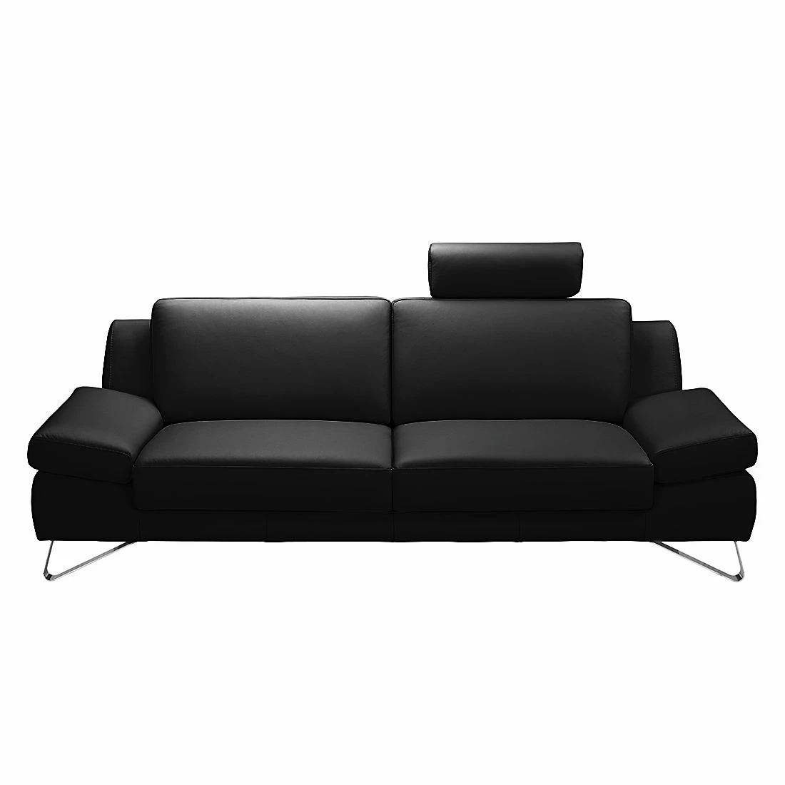 Loftscape Sofa Silvano (3-Sitzer) Echtleder - Schwarz - Kopfstütze verstellbar 2 Loftscape Sofa Silvano (3-Sitzer) Echtleder - Schwarz - Kopfstütze verstellbar – Bild 2