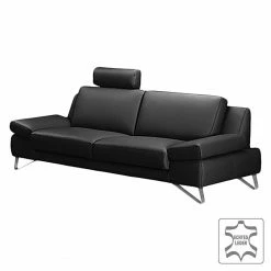 Loftscape Sofa Silvano (3-Sitzer) Echtleder - Schwarz - Kopfstütze verstellbar 17 Loftscape Sofa Silvano (3-Sitzer) Echtleder - Schwarz - Kopfstütze verstellbar -Wohnzimmermöbel boutique en ligne sofa silvano 3 sitzer echtleder schwarz 444175
