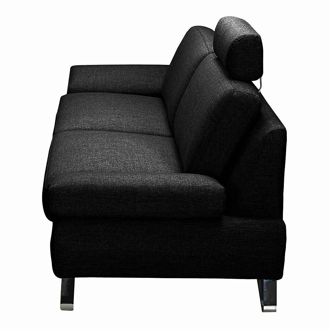 Loftscape Sofa Silvano (3-Sitzer) Webstoff Schwarz - Kopfstütze verstellbar 7 Loftscape Sofa Silvano (3-Sitzer) Webstoff Schwarz - Kopfstütze verstellbar – Bild 7