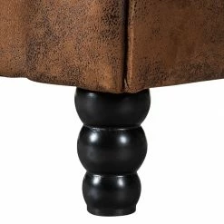 Ars manufacti Sofa Sombrero (3-Sitzer) - Antiklederoptik Dunkelbraun -Wohnzimmermöbel boutique en ligne sofa sombrero 3 sitzer antiklederlook braun 308868