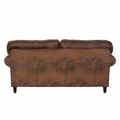 Ars manufacti Sofa Sombrero (3-Sitzer) - Antiklederoptik Dunkelbraun -Wohnzimmermöbel boutique en ligne sofa sombrero 3 sitzer antiklederlook braun 308873