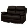Modoform Relaxsofa Tetchill (2-Sitzer) - (2-Sitzer mit Relaxfunktion) - Kunstleder - Dunkelbraun