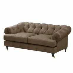 Ars manufacti Sofa Thory (2-Sitzer) - Mittelbraun