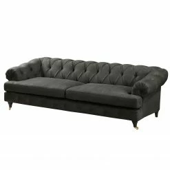 Ars manufacti Sofa Thory (3-Sitzer) - Dunkelbraun