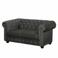 Jack & Alice Sofa Torquay I (2-Sitzer) Microfaser - Grau