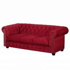 Jack & Alice Polstergarnitur Torquay II (3-2) - Microfaser - Rot -Wohnzimmermöbel boutique en ligne sofa torquay ii 3 sitzer microfaser rot 4650868