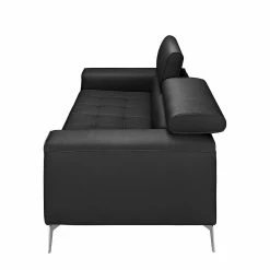 Loftscape Sofa Walden (3-Sitzer) Kunstleder - Schwarz -Wohnzimmermöbel boutique en ligne sofa walden 3 sitzer kunstleder schwarz 1600494