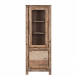 Red Living Standvitrine Akhatar - Akazie Multicolor / Smoked -Wohnzimmermöbel boutique en ligne standvitrine akhatar akazie multicolor smoked 3627669