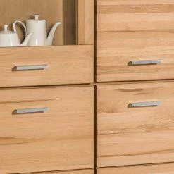 Naturoo Vitrinenschrank Lombok I - Teilmassiv -Wohnzimmermöbel boutique en ligne standvitrine lombok ii teilmassiv wildeiche 5004032