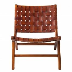 Eva Padberg Collection Stuhl Bourbourg I - Echtleder / Teak massiv - Teak -Wohnzimmermöbel boutique en ligne stuhl bourbourg teak massiv echtleder 4607092