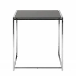 Loftscape Tisch Robin - 3-Satz - schwarze Glasplatte - Chromgestell -Wohnzimmermöbel boutique en ligne tisch robin 3 satz schwarze glasplatte chromgestell 4065072