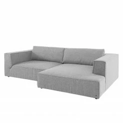 Tom Tailor Ecksofa Big Cube Style Webstoff - Stoff TBO: 29 moody grey - Longchair davorstehend rechts -Wohnzimmermöbel boutique en ligne tom tailor 14 12 2016 teil 1 4430052