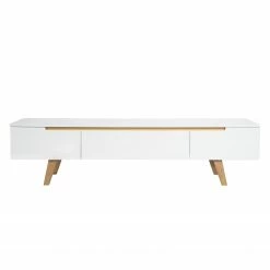 Mørteens TV-Lowboard Allium - Eiche teilmassiv - Weiß / Eiche 5 Mørteens TV-Lowboard Allium - Eiche teilmassiv - Weiß / Eiche -Wohnzimmermöbel boutique en ligne tv lowboard allium esche teilmassiv esche hochglanz weiss 3540201